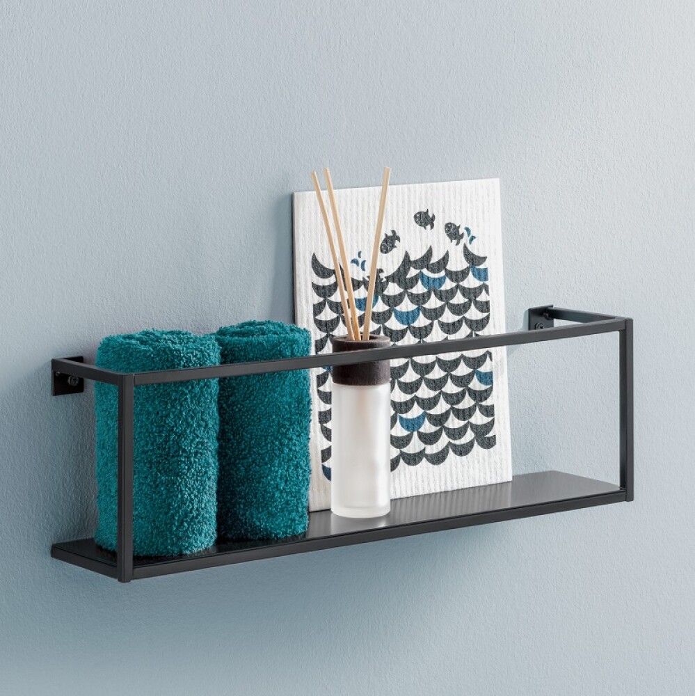 Teräshylly Dolle Shelf+ Aquarium Musta 400 x 80 x 120 mm