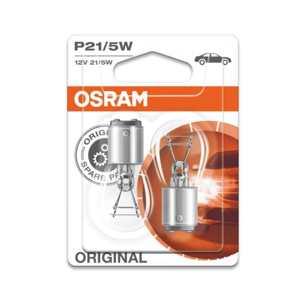 Polttimo Osram Original Vilkkuvalo 7528 P21/5W 2 kpl
