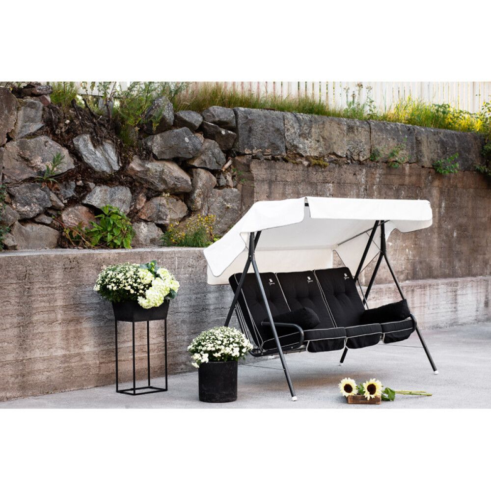 Puutarhakeinu Varax Suvi musta 3-osainen