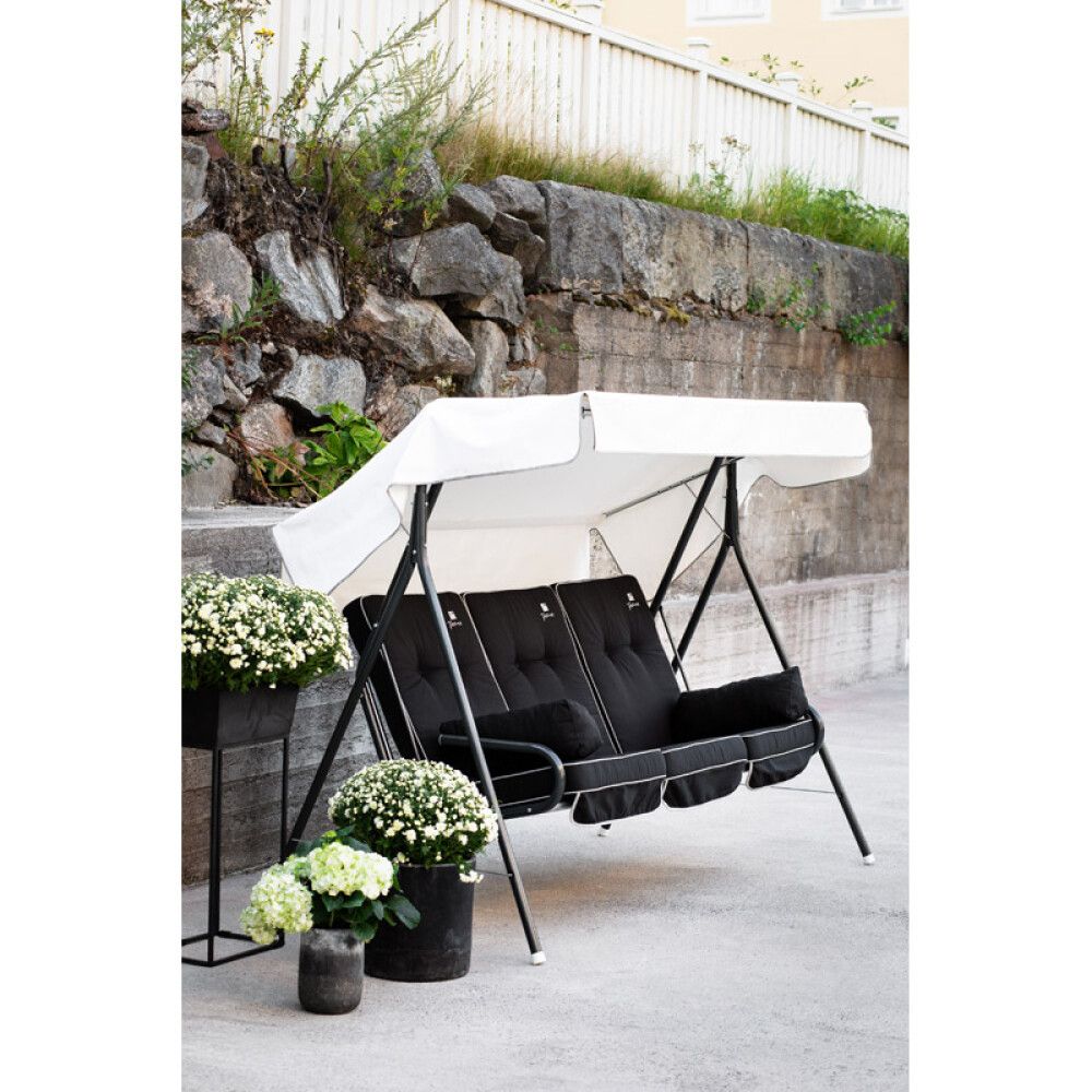 Puutarhakeinu Varax Suvi musta 3-osainen