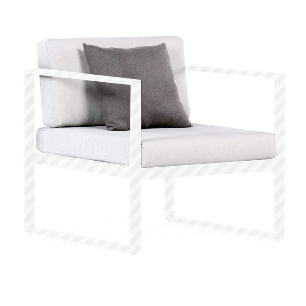 Pehmusteet Sensum Skepparholmen nojatuoliin vaaleanharmaa