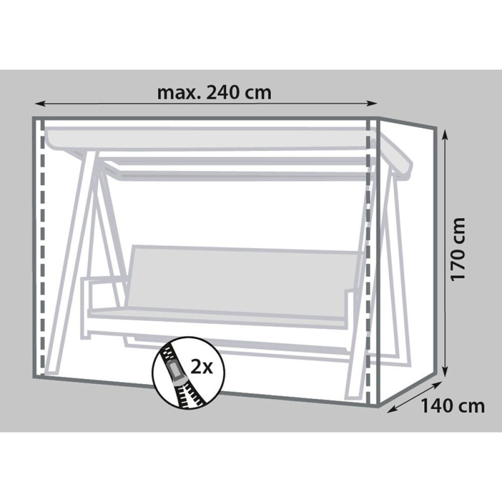 Keinunsuoja Sunfun 240 x 140 x 170 cm