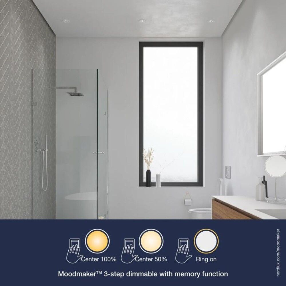 Uppospotti Nordlux Alec LED 1-os Valkoinen