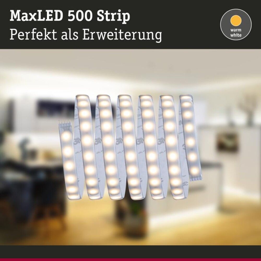 LED-Nauha MaxLED 500 Paulmann 2.5M 15W 2700K Hopea