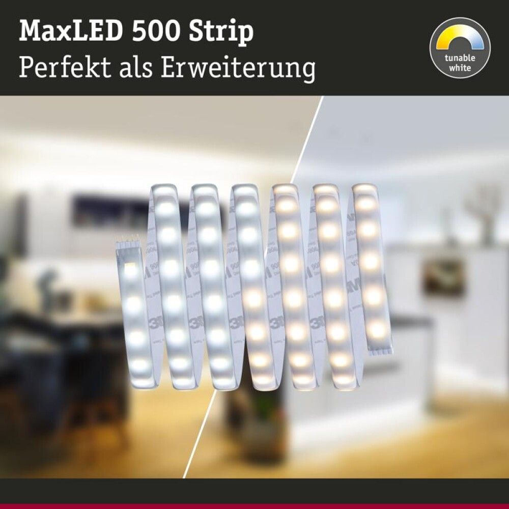 LED-Nauha MaxLED Paulmann 500 2.5m 16W 2700-6500K IP44 Hopea