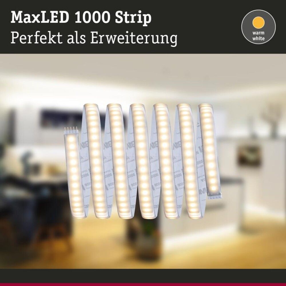 LED-Nauha MaxLED  Paulmann 1000 2.5M 29W 2700K Hopea