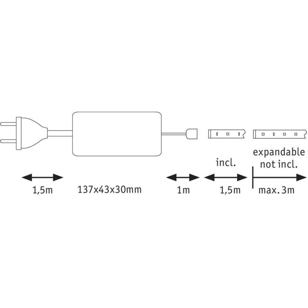 LED-nauhasetti Paulmann MaxLED 1000 1,5 m