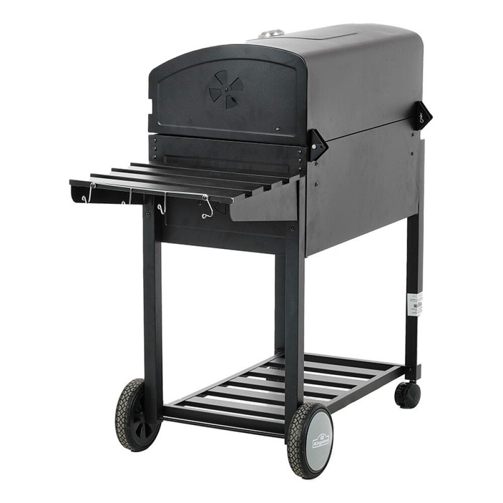 Hiiligrilli Kingstone Black Angus musta/hopea