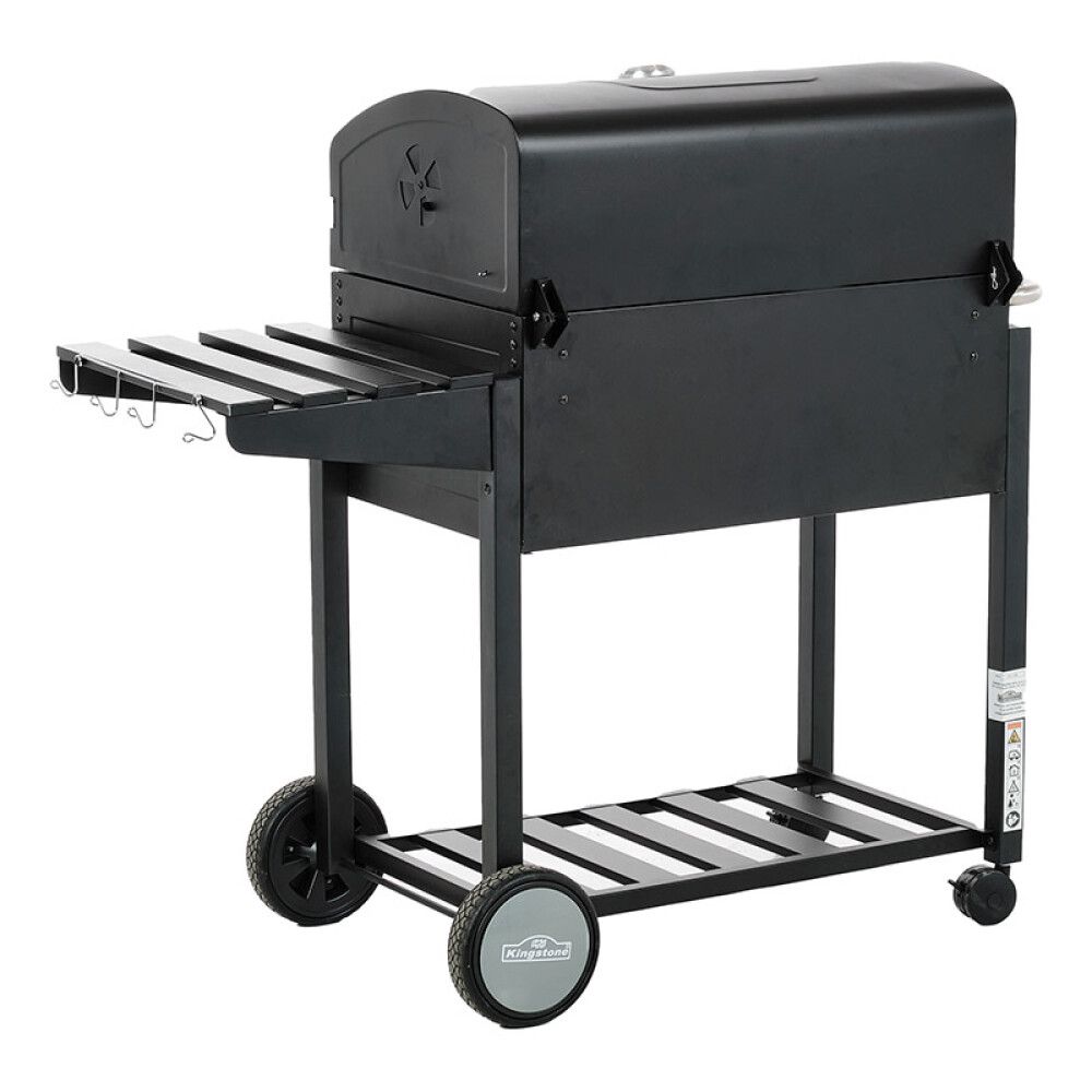 Hiiligrilli Kingstone Black Angus musta/hopea