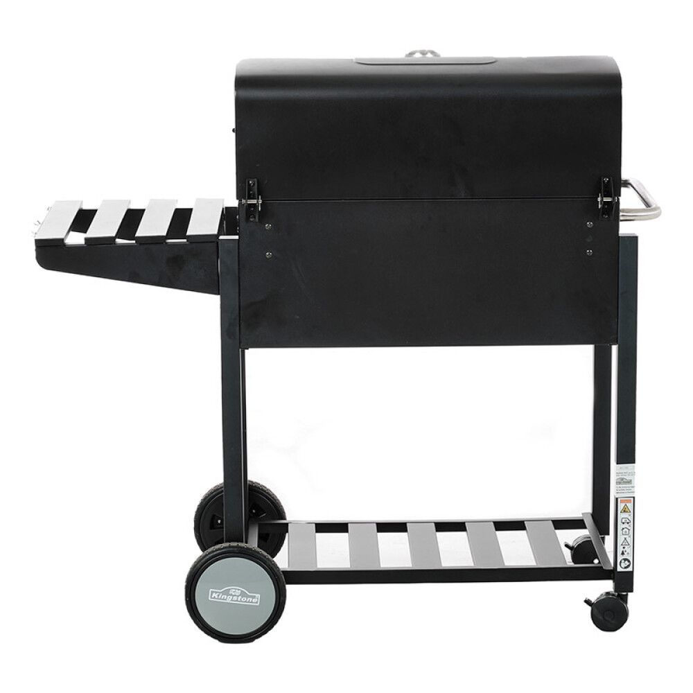 Hiiligrilli Kingstone Black Angus musta/hopea