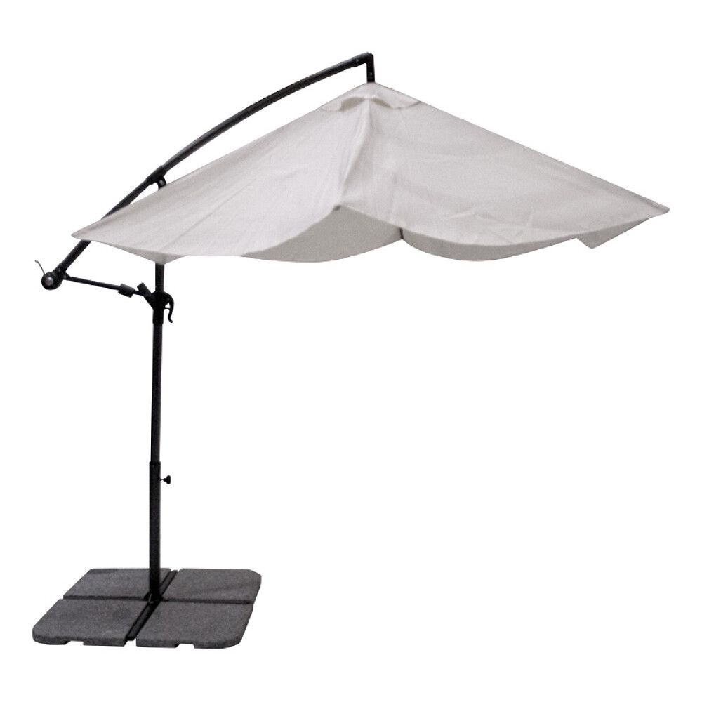 Aurinkovarjo Sunfun Toscana 300 cm Luonnonvalkoinen