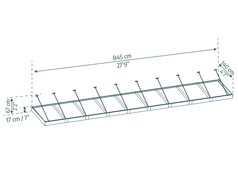 Ovikatos Canopia Sophia XL kirkas 1,4 x 9 m