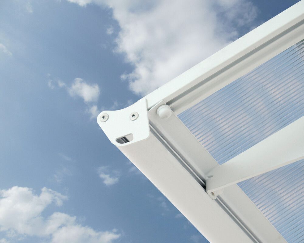 Ovikatos Canopia Bordeaux Twinwall valkoinen 1,4 x 8,9 m