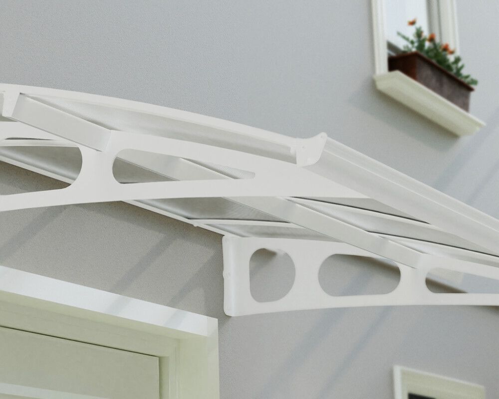 Ovikatos Canopia Bordeaux Twinwall valkoinen 1,4 x 8,9 m