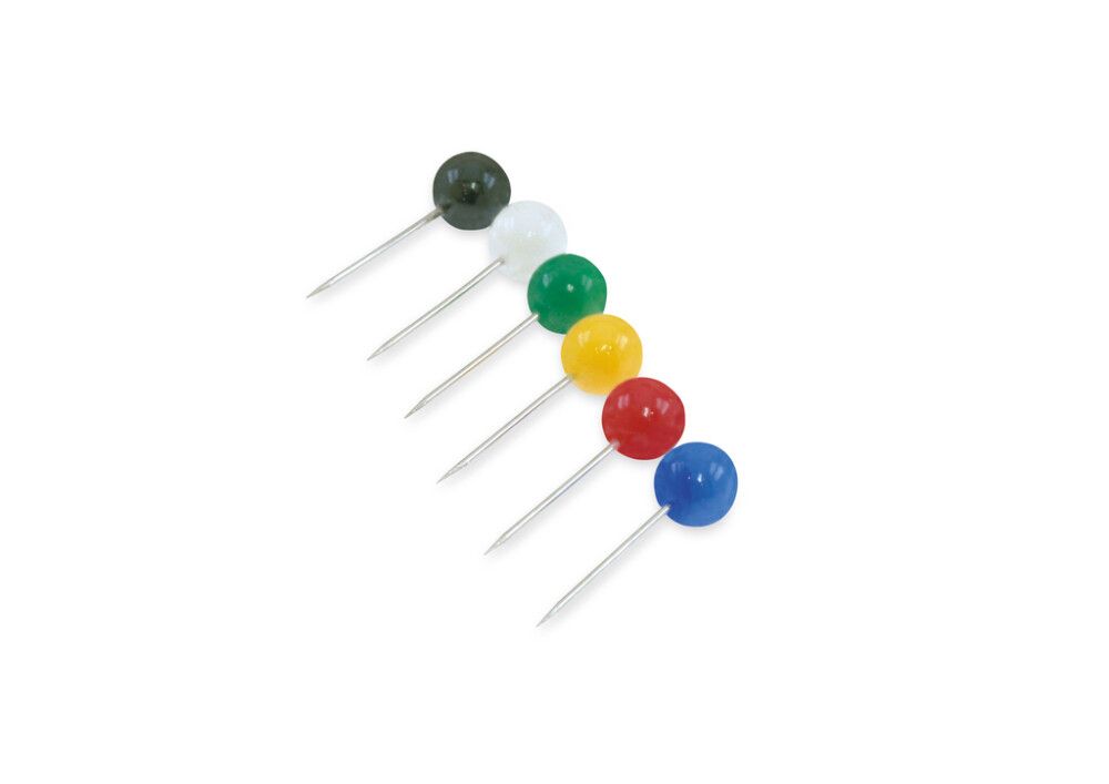 Karttaneula Stabilit värilajitelma 5 x 16 mm 60 kpl/pkt