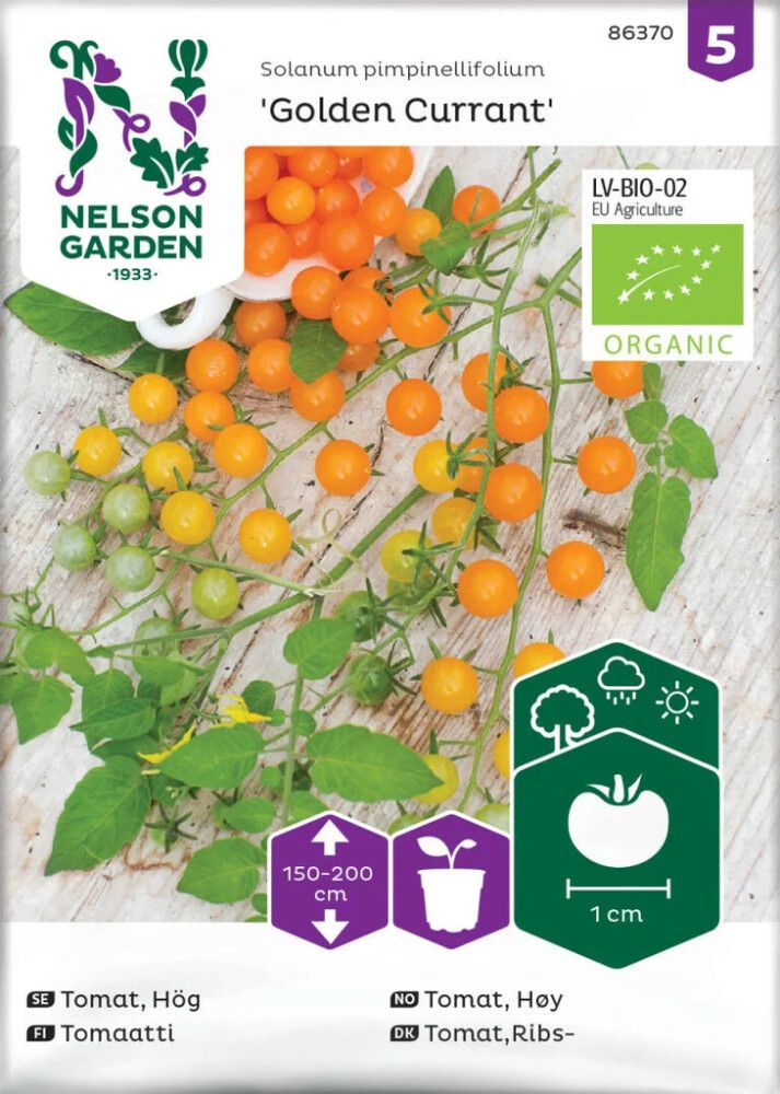 Tomaatti Nelson Garden Golden Currant