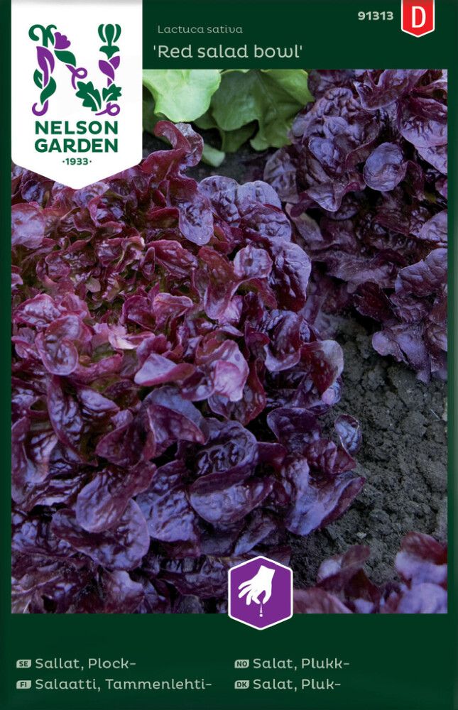 Tammenlehtisalaatti Nelson Garden Red Salad Bowl