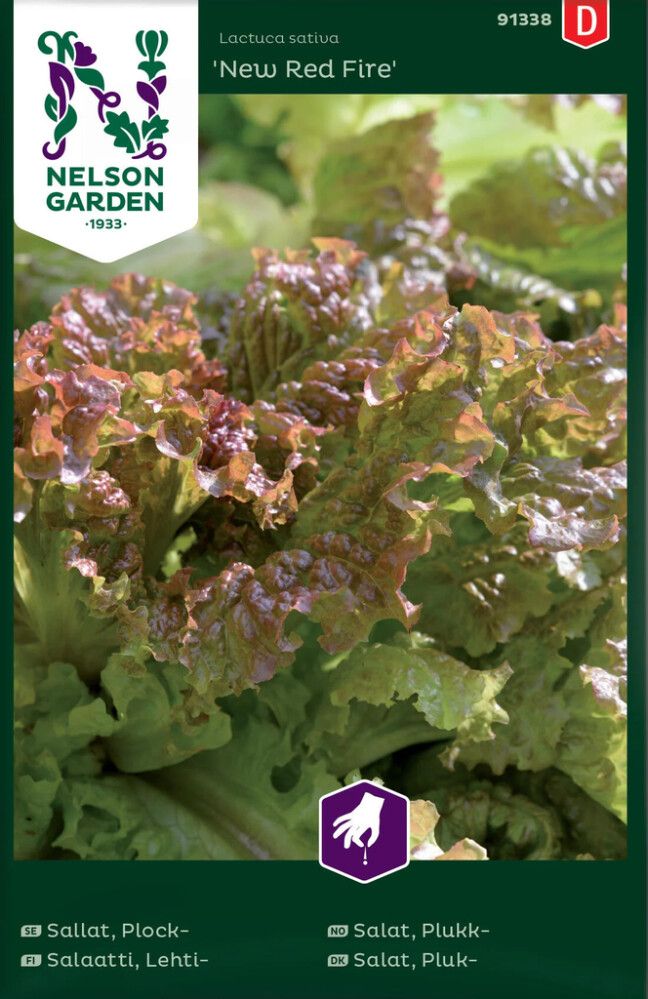Lehtisalaatti Nelson Garden New Red Fire