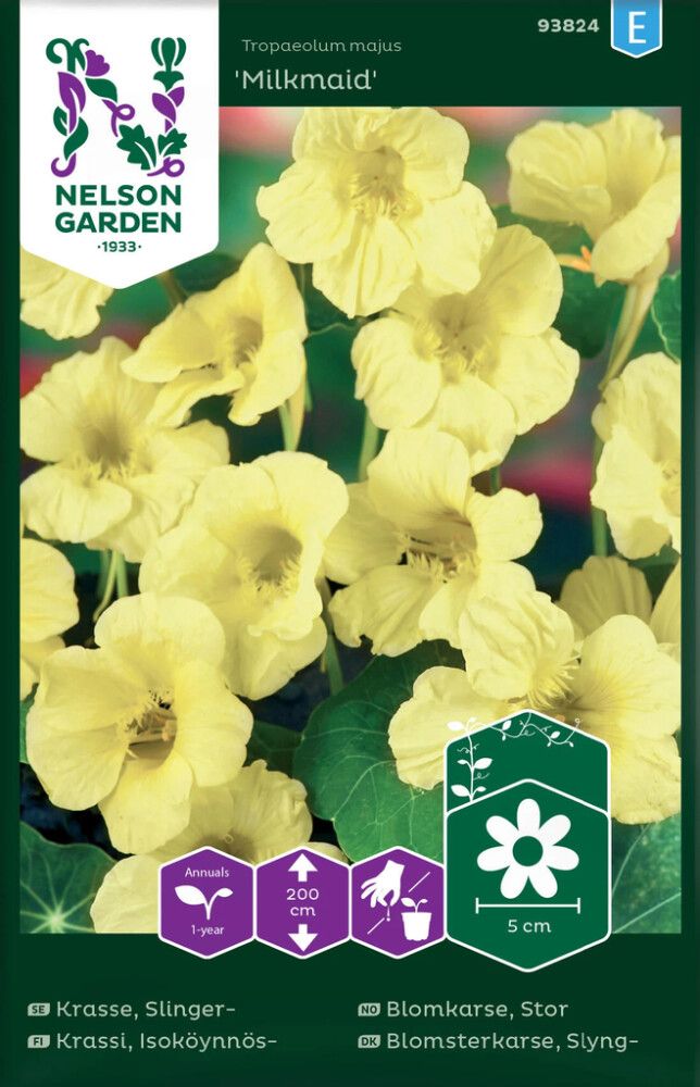 Isoköynnöskrassi Nelson Garden Milkmaid