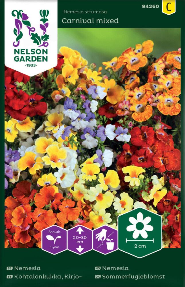 Kirjokohtalonkukka Nelson Garden Carnival Mixed