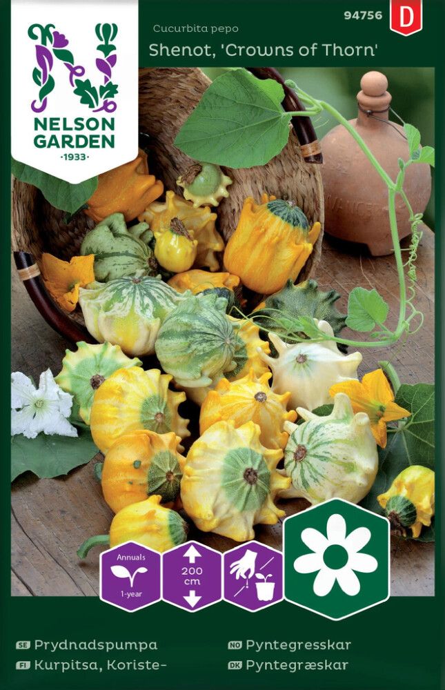 Koristekurpitsa Nelson Garden Crowns of Thorn
