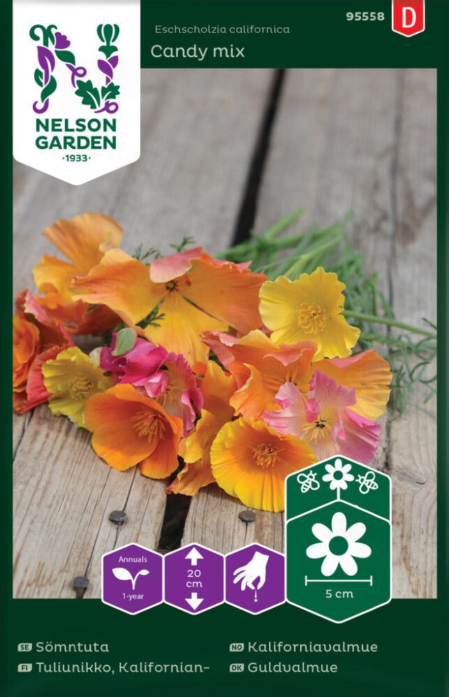 Kaliforniantuliunikko Nelson Garden Candy Mix