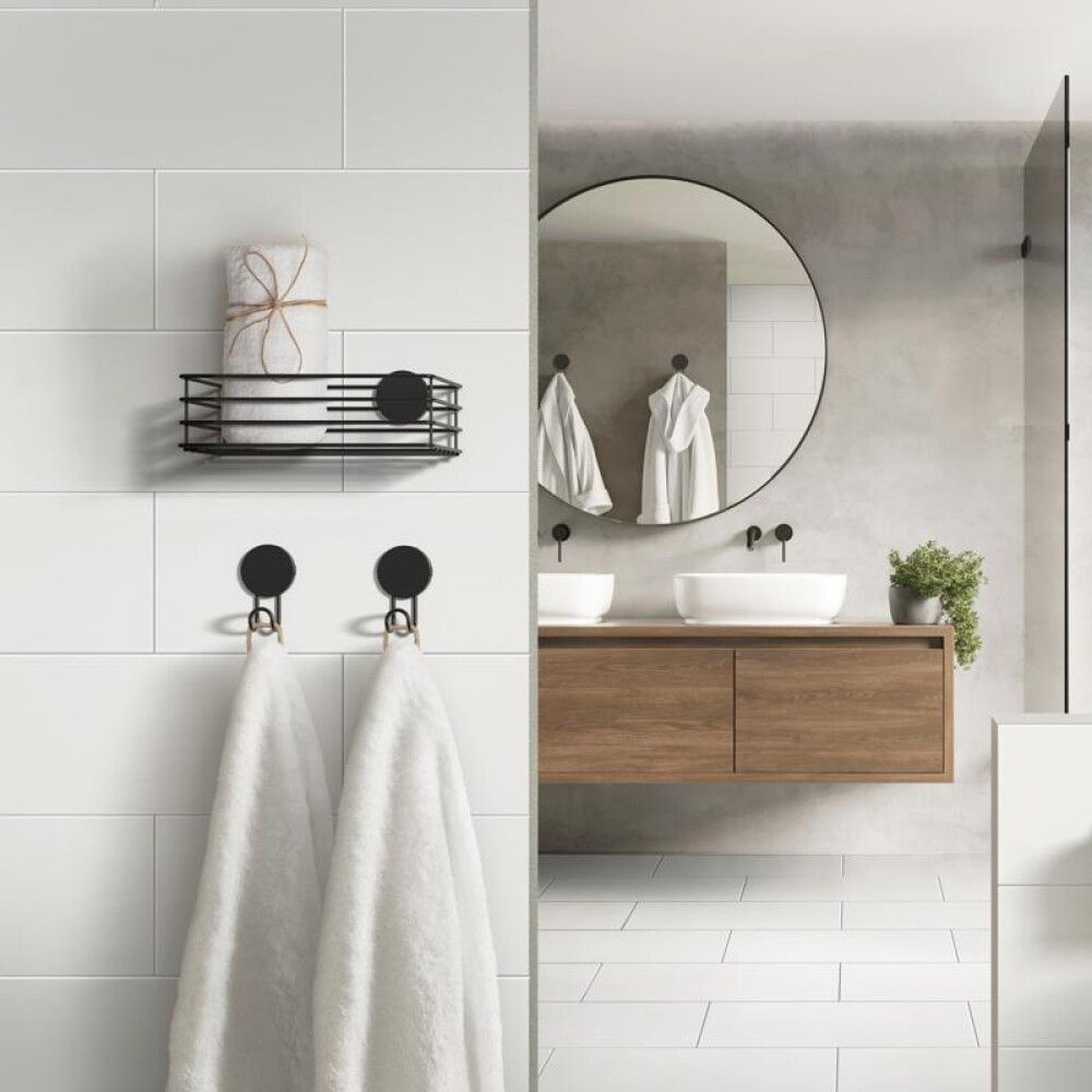 Suihkukori Beslagsboden Tarrakiinnitys Musta BB1200