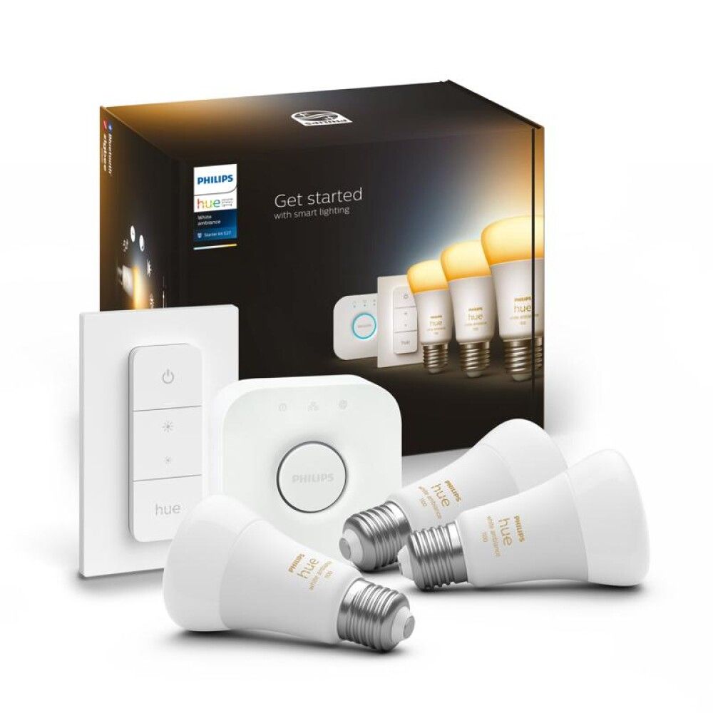 Aloituspakkaus Philips Hue White 8,5 W E27 3 kpl
