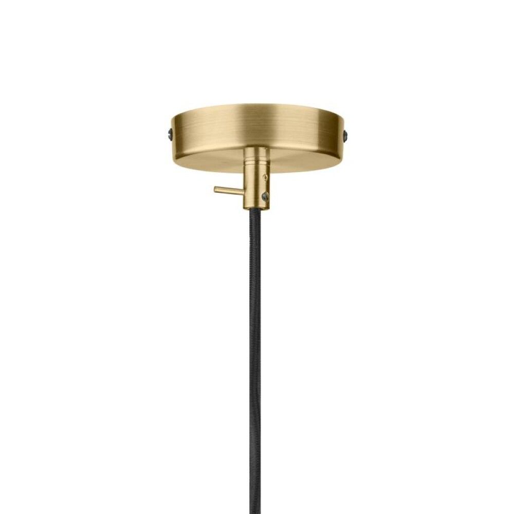 Riippuvalaisin Halo Design Stockholm marmorinruskea/messinki Ø 25 cm