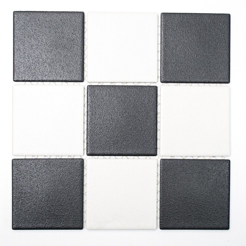 Liukuestelaatta 9,7 x 9,7 cm Mustavalkoinen