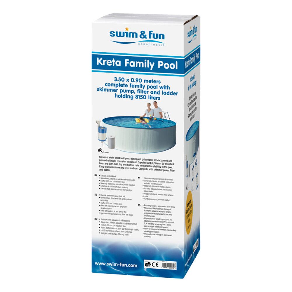 Uima-allas Swim&Fun Kreta Ø350 x 90 cm