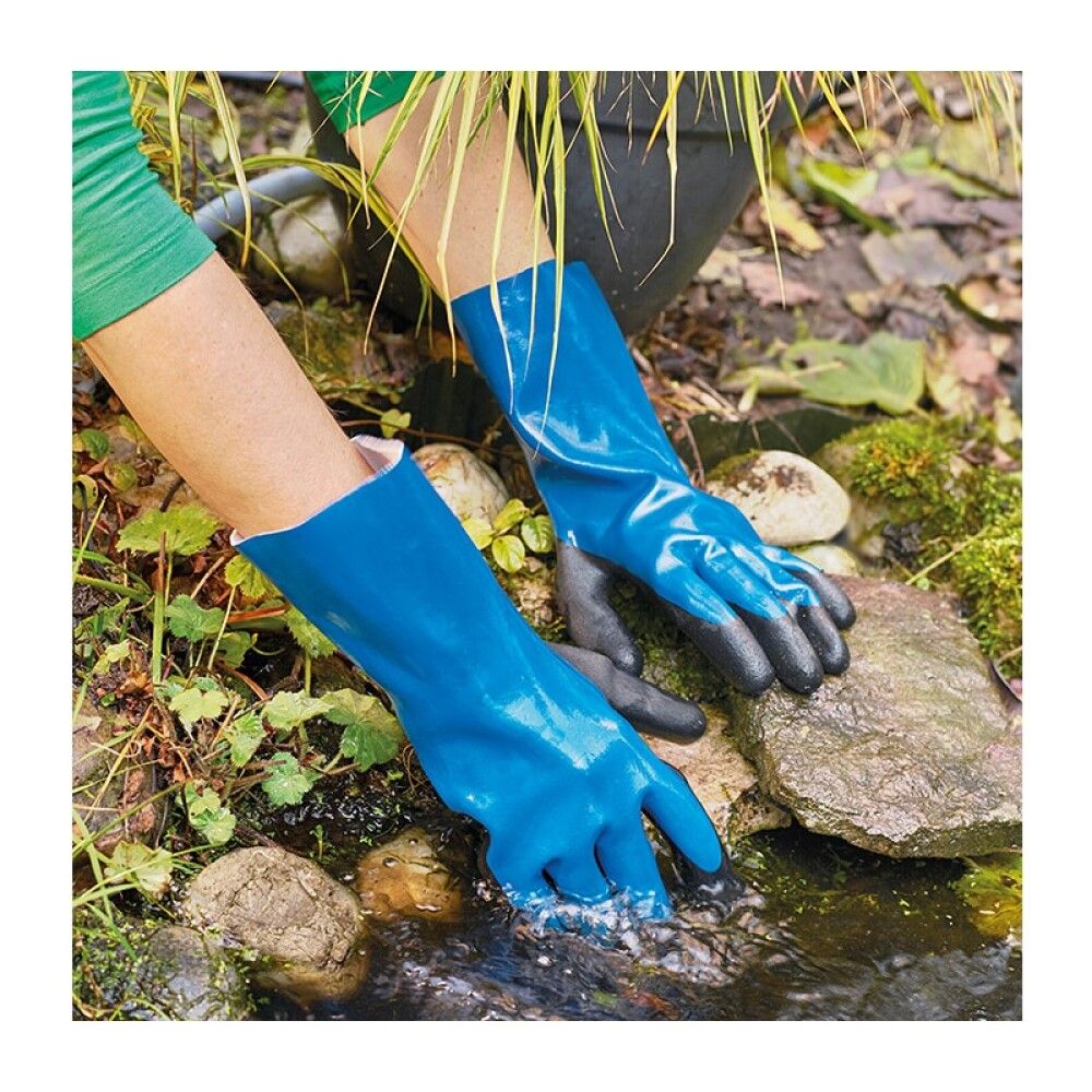 Puutarhakäsine Gardol vedenpitävä sininen koko 9