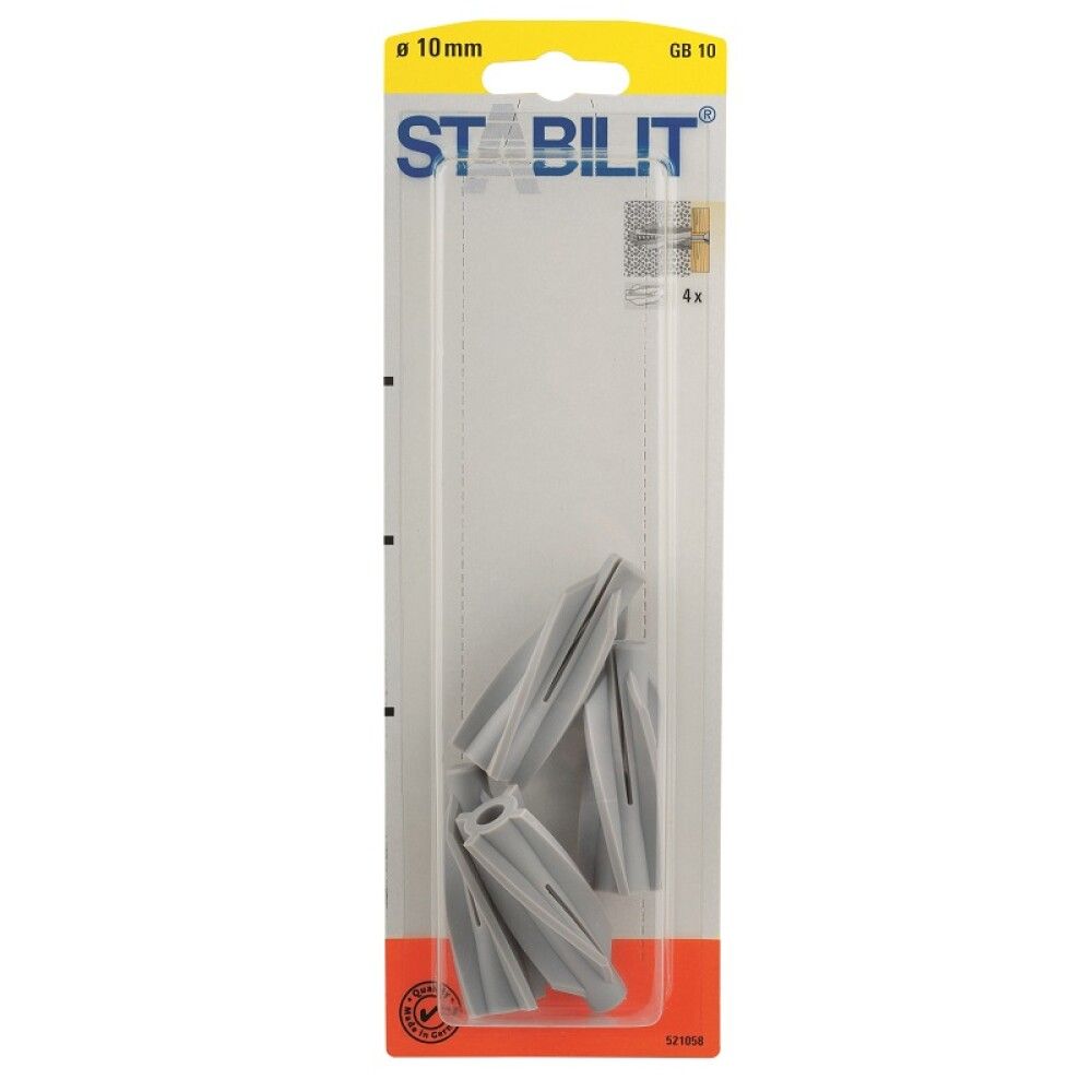 Siporextulppa Stabilit GB10 10 x 55 mm 4 kpl/pkt