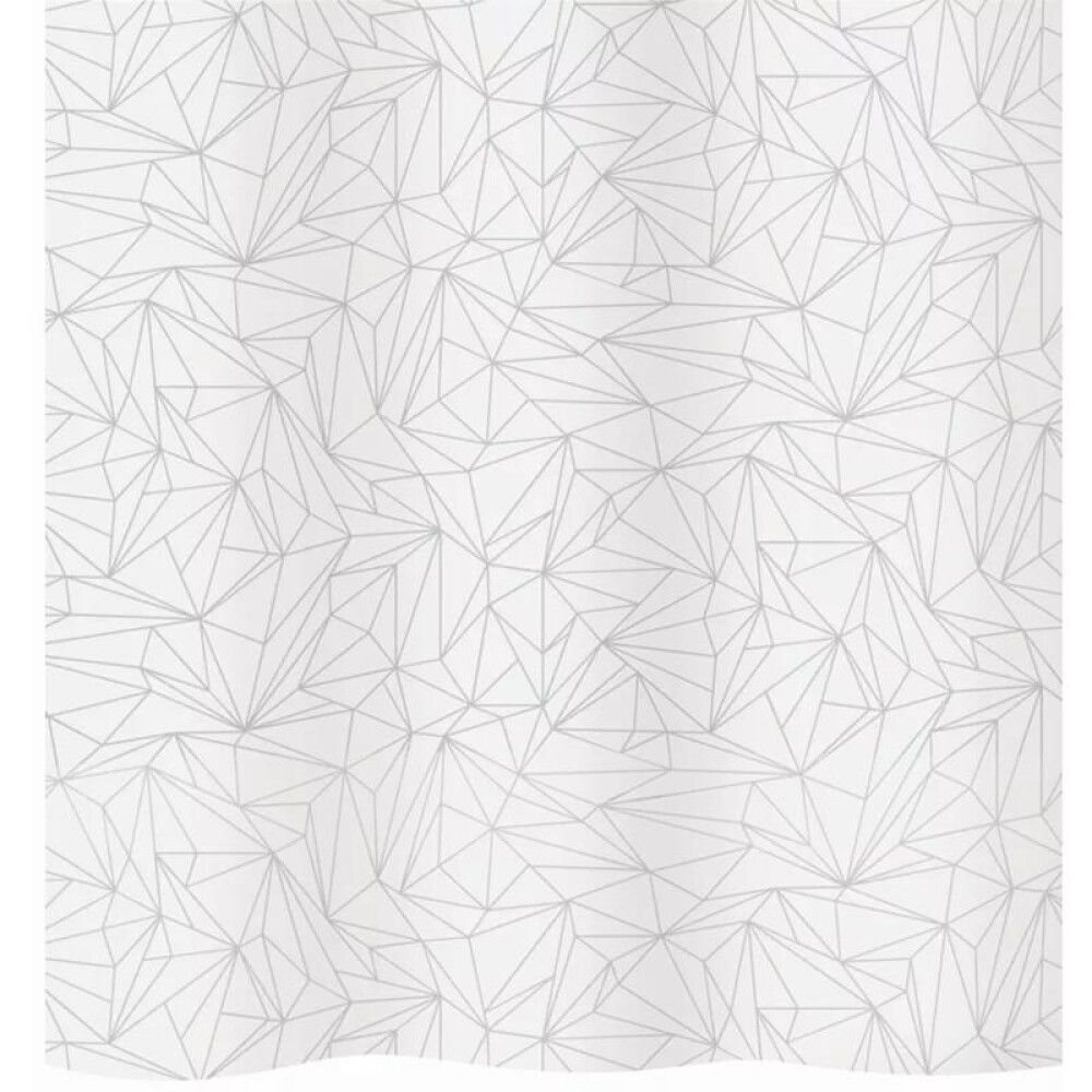 Suihkuverho Diaqua Peva Prisma harmaa/valkoinen 180 x 200 cm