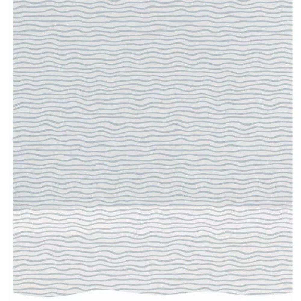 Suihkuverho Diaqua Peva Ribbon harmaa/valkoinen 180 x 200 cm