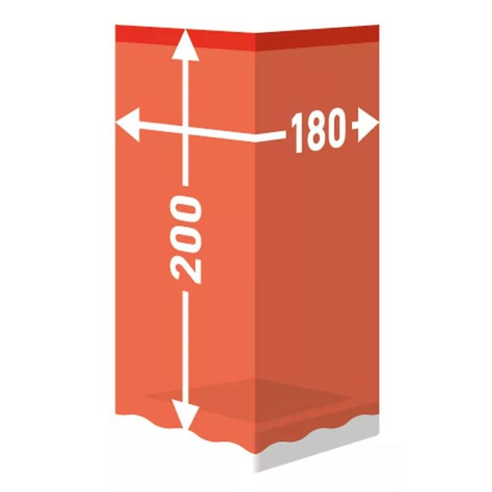 Tekstiilisuihkuverho Diaqua Peva Skyline harmaa/valkoinen 180 x 200 cm