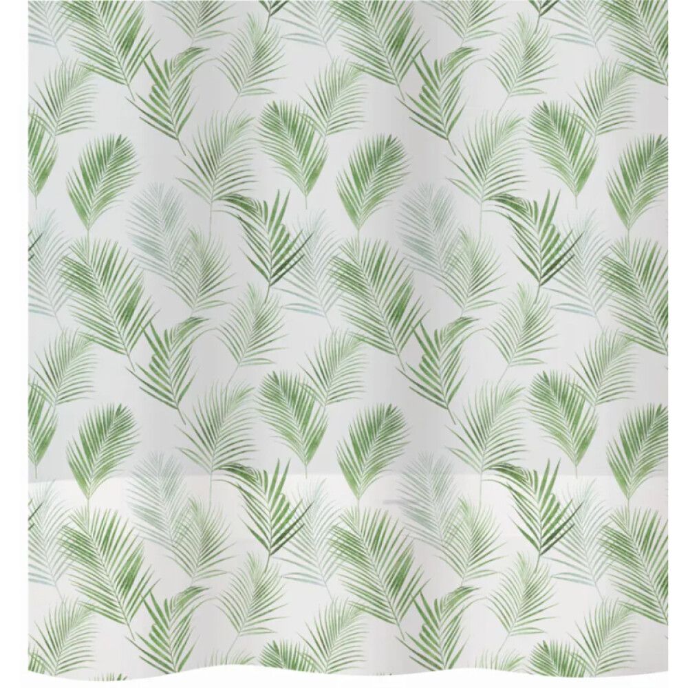 Suihkuverho Diaqua Peva Palmito vihreä/valkoinen 180 x 200 cm
