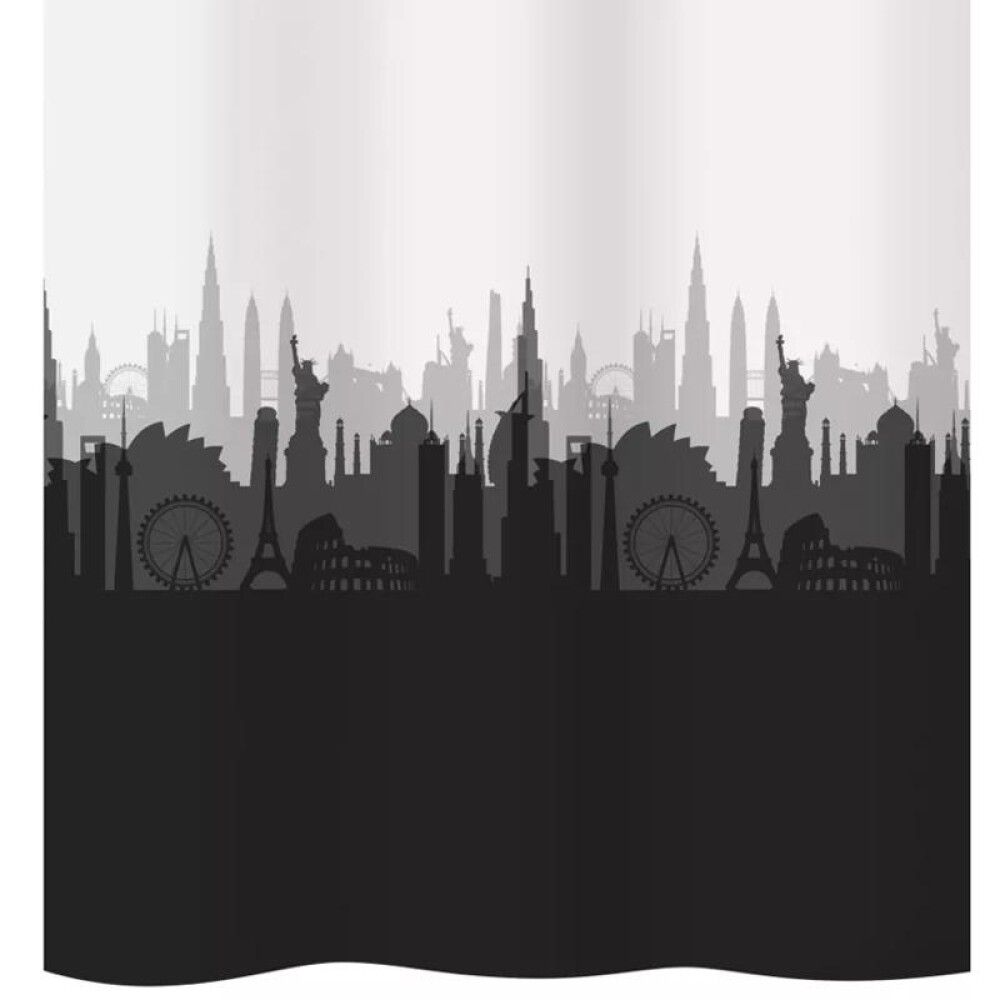 Tekstiilisuihkuverho Diaqua City, useita kokovaihtoehtoja