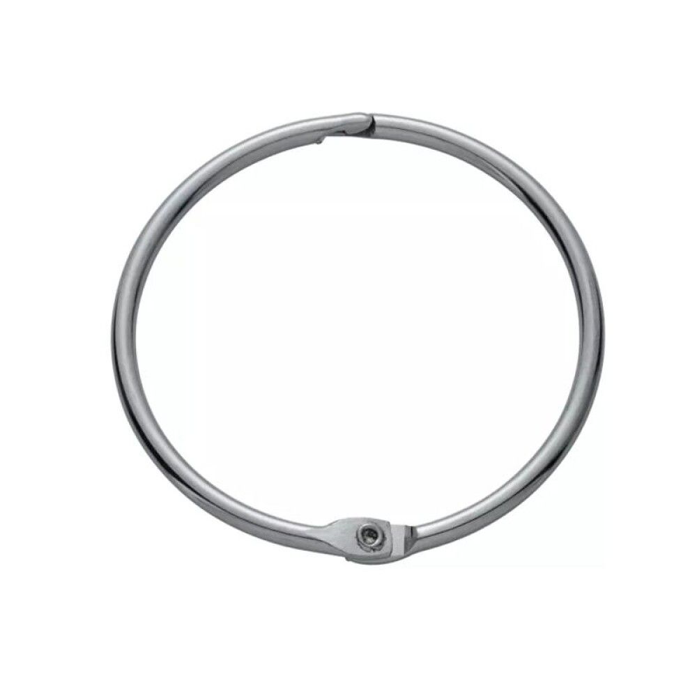 Suihkuverhorengas Diaqua Fares kromi Ø 5,5 cm 12 kpl/pkt