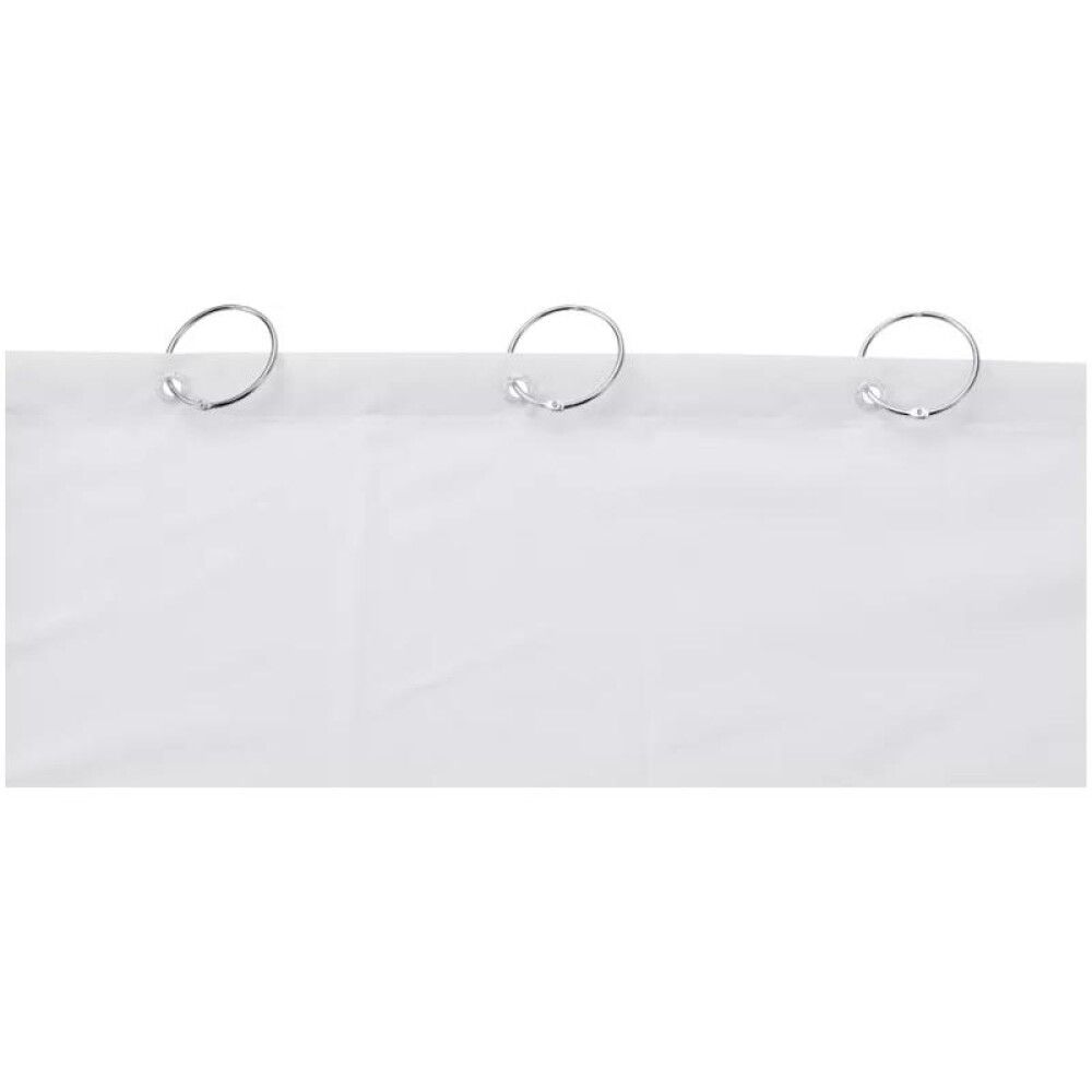 Suihkuverhorengas Diaqua Fares kromi Ø 5,5 cm 12 kpl/pkt