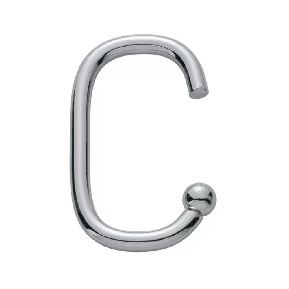 Suihkuverhorengas Diaqua Yara kromi 6,5 x 3,5 12 kpl/kpl