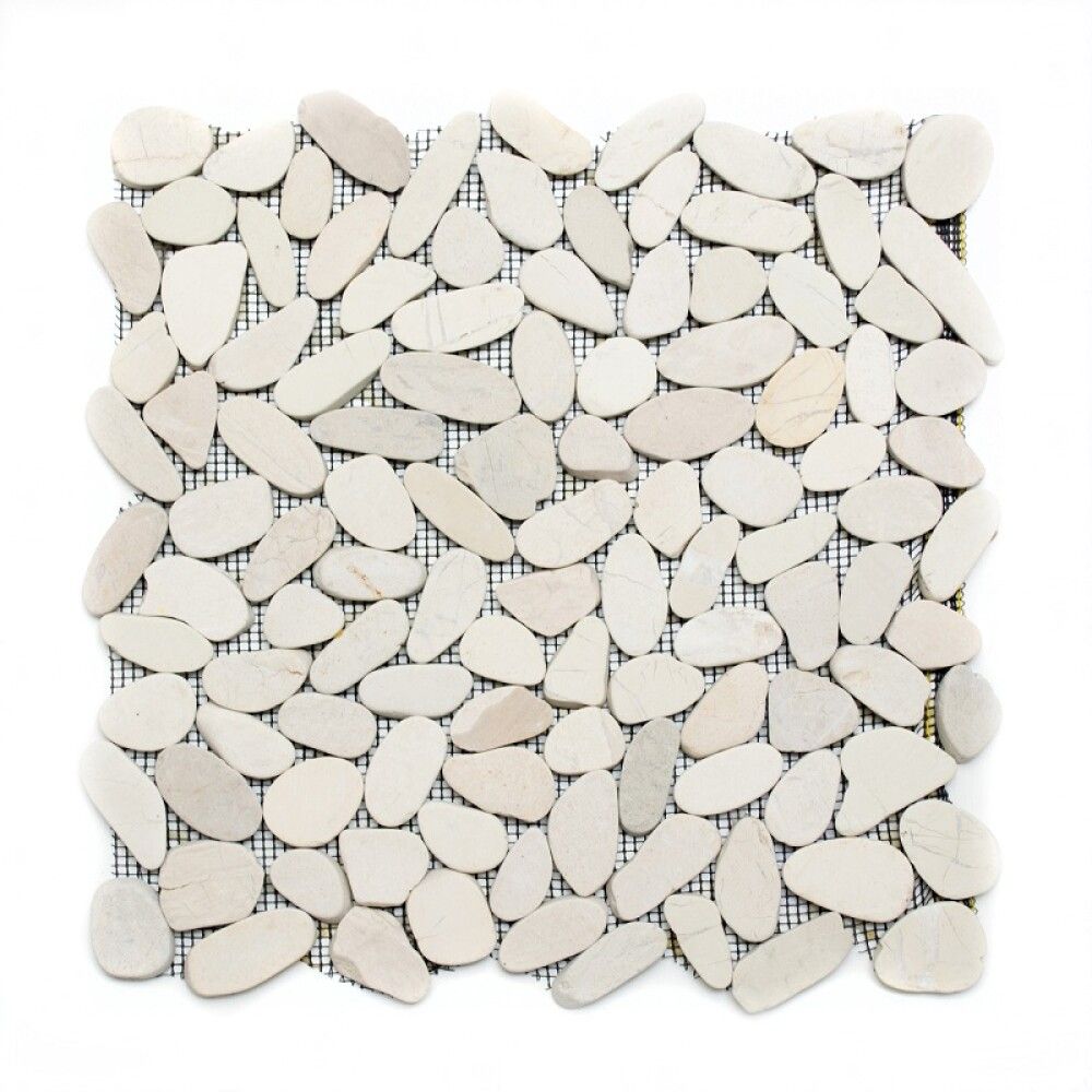 Luonnonkivimosaiikki Kiesel XKS IN14, valkoinen 30,5 x 30,5 cm