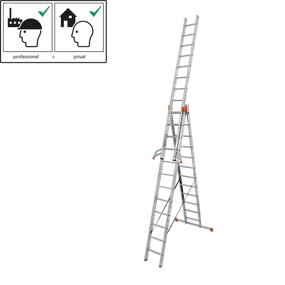 Monitoimitikkaat Krause Tribilo 3 x 8  Alumiini 6,05 m