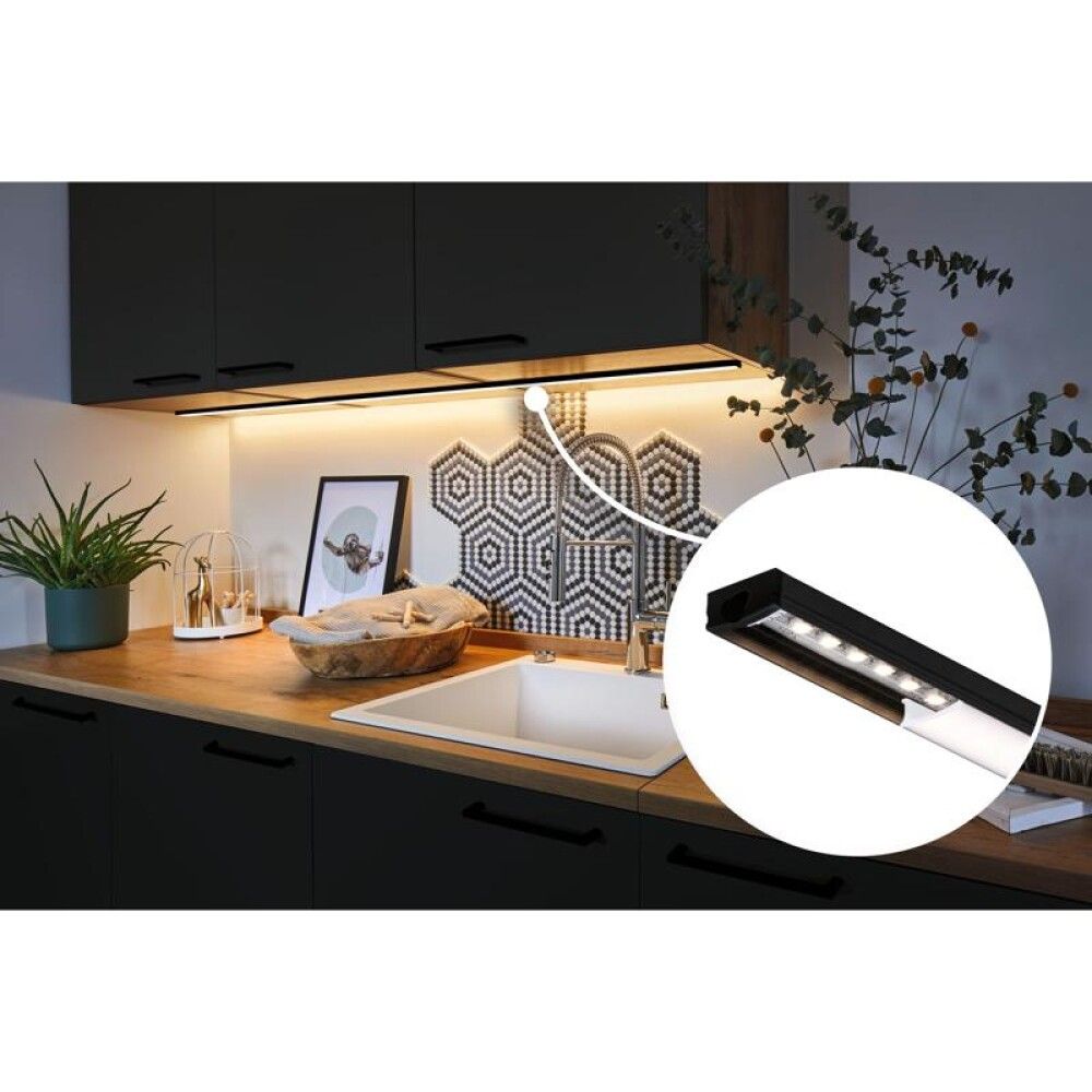 LED-Nauha Profiili Base Paulmann 200cm Musta