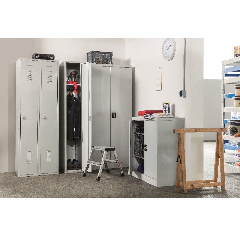 Metallikaappi Regalux Harmaa 180 x 80 x 41 cm