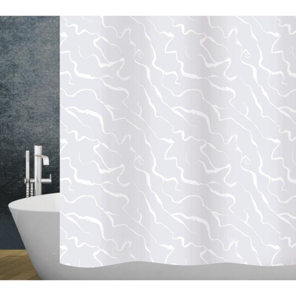 Tekstiilisuihkuverho Diaqua Dorian harmaa, useita kokovaihtoehtoja