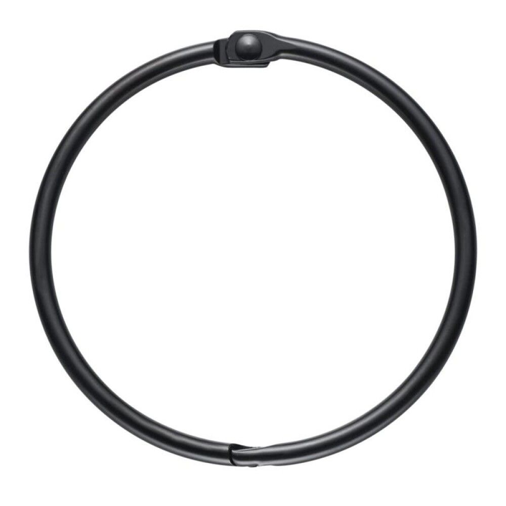 Suihkuverhorengas Diaqua Fares musta Ø 55 mm 12 kpl/pkt