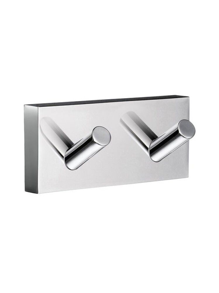 Kaksoispyyhekoukku Smedbo House Kromi RK356