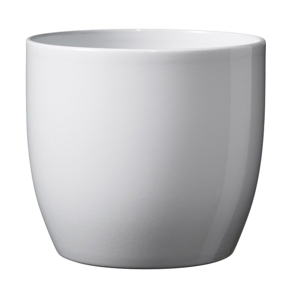 Suojaruukku Basel kiiltävä valkoinen 16 cm