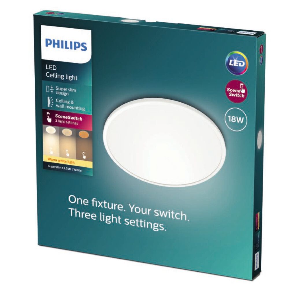 Plafondi Philips Super Slim 18W